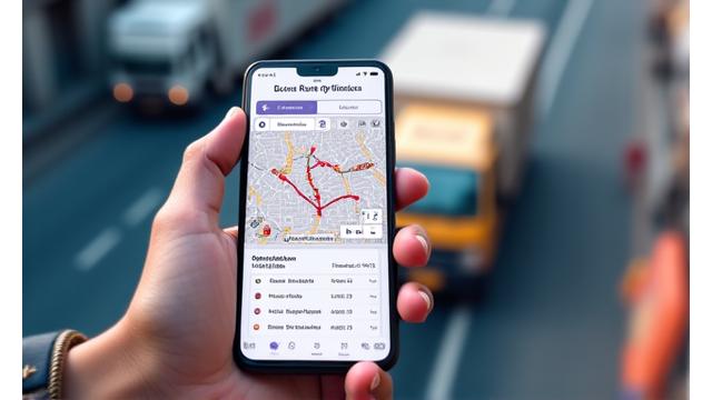 물류 회사 배송 AI 경로 최적화 앱 스크린샷